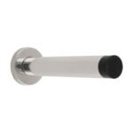 Eurospec DSW1019BSS 150 x 22mm Wall Mounted Doorstop On Rose Concealed Fix - Polished Stainless Steel (LEAD TIME: 2-3 DAYS)