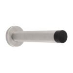 Eurospec DSW1019SSS 150 x 22mm Wall Mounted Doorstop On Rose Concealed Fix - Satin Stainless Steel 150mm (LEAD TIME: 2-3 DAYS)