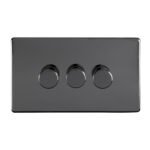 Eurolite ECBN3DLED 3 Gang Led Push On Off 2Way Dimmer (LEAD TIME: 2-3 DAYS)