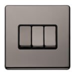 Eurolite ECBN3SWB 3 GANG 10AMP 2WAY SWITCH (LEAD TIME: 2-3 DAYS)
