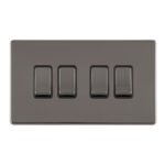 Eurolite ECBN4SWB 4 GANG 10AMP 2WAY SWITCH (LEAD TIME: 2-3 DAYS)