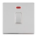Eurolite ECPC20ADPSWNW 1 GANG 20AMP DP SWITCH & NEON (LEAD TIME: 2-3 DAYS)