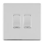 Eurolite ECPC2SWW 2 GANG 10AMP 2WAY SWITCH (LEAD TIME: 2-3 DAYS)