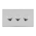 Eurolite ECPC3DLED 3 Gang Led Push On Off 2Way Dimmer (LEAD TIME: 2-3 DAYS)