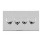 Eurolite ECPC4DLED 4 Gang Led Push On Off 2Way Dimmer (LEAD TIME: 2-3 DAYS)