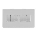 Eurolite ECPC6SWW 6 GANG 10AMP 2WAY SWITCH (LEAD TIME: 2-3 DAYS)