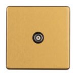 Eurolite ECSB1TVB 1-Gang TV Socket (LEAD TIME: 2-3 DAYS)