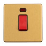 Eurolite ECSB45ASWNSB 1-Gang 45 Amp Switch with Neon Indicator (LEAD TIME: 2-3 DAYS)