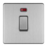 Eurolite ECSS20ADPSWNG 2-Gang 20Amp DP Switch & Neon (LEAD TIME: 2-3 DAYS)