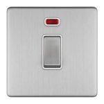 Eurolite ECSS20ADPSWNW 3-Gang 20Amp DP Switch & Neon (LEAD TIME: 2-3 DAYS)