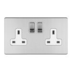 Eurolite ECSS2SOW 2-Gang 13Amp DP Switched Socket (LEAD TIME: 2-3 DAYS)