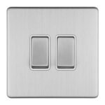 Eurolite ECSS2SWW 2-Gang 10Amp 2-Way Switch (LEAD TIME: 2-3 DAYS)