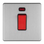 Eurolite ECSS45ASWNSB 1-Gang 45Amp DP Switch with Neon (LEAD TIME: 2-3 DAYS)