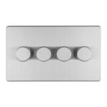 Eurolite ECSS4DLED 4-Gang Led Push On Off 2-Way Dimmer (LEAD TIME: 2-3 DAYS)