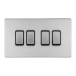 Eurolite ECSS4SWB 4-Gang 10Amp 2-Way Switch (LEAD TIME: 2-3 DAYS)