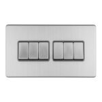 Eurolite ECSS6SWG 6-Gang 10Amp 2-Way Switch (LEAD TIME: 2-3 DAYS)