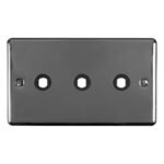 Eurolite EN3DIMBN Dimmer Switch Plate-Black Nickel-3-Gang (LEAD TIME: 2-3 DAYS)