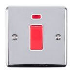 Eurolite EN45ASWNSPCW 45Amp Switch with Neon Indicator (LEAD TIME: 2-3 DAYS)