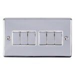 Eurolite EN6SWPCW 6-Gang Switch (LEAD TIME: 2-3 DAYS)