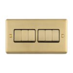 Eurolite EN6SWSBB Enhance Decorative 6-Gang Switch (LEAD TIME: 2-3 DAYS)