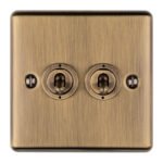 Eurolite ENT2SWABB 2-Gang Toggle Switch (LEAD TIME: 2-3 DAYS)
