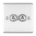 Eurolite ENT2SWSS 2-Gang Toggle Switch (LEAD TIME: 2-3 DAYS)