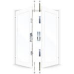 ERA 7145 French Door Kit For a pair of plain meeting style UPVC doors