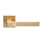 Manital FH5SB Flash Lever On Square Rose - Satin Brass (LEAD TIME: 2-3 DAYS)