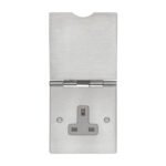Eurolite FS4030SS Utility 1-Gang Floor Socket - Grey (LEAD TIME: 2-3 DAYS)