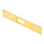 Eurospec FSF5008PVD Forend Strike & Fixing Pack To Suit Flat Latch FLL5030 - PVD Square Forend (LEAD TIME: 2-3 DAYS)