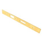 Eurospec FSF5017PVD Forend Strike & Fixing Pack To Suit Din Euro Sash/Bathroom Lock - PVD Square Forend (LEAD TIME: 2-3 DAYS)