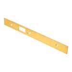 Eurospec FSF5031PVD Forend Strike & Fixing Pack To Suit Din Anti Thrust Night Latch - PVD Square Forend (LEAD TIME: 2-3 DAYS)