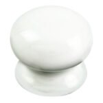 Carlisle Brass FTD620BPWH Porcelain Knob 35mm (LEAD TIME: 2-3 DAYS)