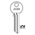 JMA GE-3D Cylinder Key Blank