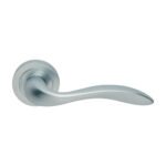 Manital GI5SC Giava Lever On Round Rose - Satin Chrome (LEAD TIME: 2-3 DAYS)