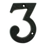 Carlisle Brass LF55493 Numeral 3 (Face Fix) (LEAD TIME: 2-3 DAYS)