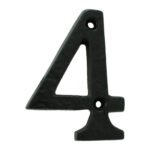 Carlisle Brass LF55494 Numeral 4 (Face Fix) (LEAD TIME: 2-3 DAYS)