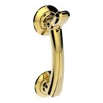 Carlisle Brass M43 Door Knocker On Rose (LEAD TIME: 2-3 DAYS)