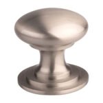 Carlisle Brass M47DSSE Victorian Cupboard Knob 42mm Stainless Steel Effect (LEAD TIME: 2-3 DAYS)