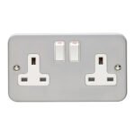 Eurolite MC2SOW Utility 2-Gang Socket - Grey (LEAD TIME: 2-3 DAYS)