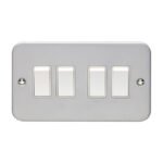 Eurolite MC4SWW Utility 4-Gang Switch - Grey (LEAD TIME: 2-3 DAYS)