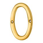 Carlisle Brass N0PVD Numerals (0-9) Number 0 (LEAD TIME: 2-3 DAYS)