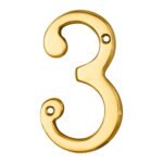 Carlisle Brass N3 Numerals (0-9) Number 3 (LEAD TIME: 2-3 DAYS)
