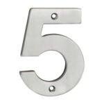 Eurospec NUM10105SSS Numerals Number 5 (LEAD TIME: 2-3 DAYS)