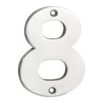 Eurospec NUM10108BSS Numerals Number 8 (LEAD TIME: 2-3 DAYS)