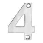 Eurospec NUM10504SSS Numerals Number 4 (LEAD TIME: 2-3 DAYS)
