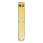 Carlisle Brass PF105E Engraved Push Plate (LEAD TIME: 2-3 DAYS)