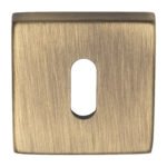 Manital QE003AB Square Standard Key Escutcheon (LEAD TIME: 2-3 DAYS)