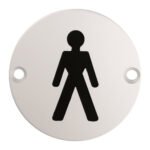 Eurospec SEX1011SSS Signage Male Symbol (LEAD TIME: 2-3 DAYS)