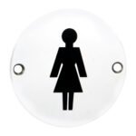 Eurospec SEX1012BSS Signage Female Symbol (LEAD TIME: 2-3 DAYS)